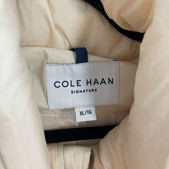Cole Haan Signature quilted puffer jacket in cream XL. NWT - Picture 10 of 10